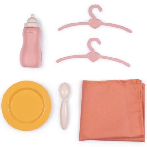 Valiza multifunctionala pentru papusi Smoby Baby Nurse Nursery Suitcase 3 in 1 cu 6 accesorii - imagine 7